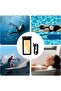 Waterproof phone pouch - universal waterproof dry bag cover with lanyard - underwater clear mobile phone protector for beach pool swimming (black) - 3