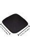 Elastic Dining Chair Covers 4-Piece Velvet Chair Cover Set Washable Seat for Hotels Ceremonies Banquets Weddings Black - 3