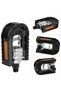 Folding bicycle pedals with reflectors, aluminum alloy folding bicycle pedals, suitable for mountain biking and hiking, resin pedals. - 2