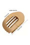 4-Pack Women's Flat Hair Clips – Duckbill Flat Claw Clips, Matte Rectangular, Non-Slip Claw Clips, Strong Hold Round Hair Accessories - 5