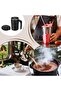 380ml Automatic Stirring Coffee Mug, Magnetic Automatic Stirring Mug with Temperature Display, Rechargeable Smart Coffee Mug with Lid - White - 5