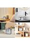 Travel Alarm Clock Battery Powered Snooze Function Night Light Quieter Bedside Alarm Clock for Children Bedroom Bathroom Kitchen Black - 5