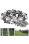 100 stainless steel clips for attaching welding wire to wooden fences; metal livestock fence clips; fence clips