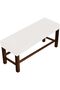 Elastic Restaurant Bench Cover Jacquard Spandex Seat Removable Soft Cushion Bench Cover Washable Kitchen White 160-180cm