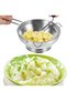 Manual food blender, perfect for salads and vegetables, made of stainless steel, easy to clean - ideal for all textures.