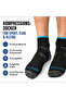 Unisex compression socks – athletic socks providing ankle and arch support, suitable for running and hiking, 5 pairs per pack, sizes L-XL - 2