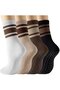 4-Pair Pack Women's Non-Slip Cotton Pilates & Yoga Ballet Training Socks-One Size