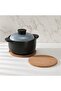 Cork heat-resistant mat, cork placemat, heat-resistant coaster set (6 pieces), non-slip round table mat – 19 cm - 2