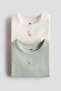 2-pack cotton bodysuits - 2