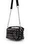 Trok Detailed Chain Strap Women's Crossbody Bag Romeo Black - 6