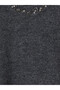 Özmarka New Season Anthracite Stoned Wool Blend Women's Knitwear Sweater - 7