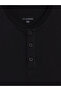 Esvab • Modern & Distinctive Henley Roba Collar Long Sleeve Men's Pajama Top - 7