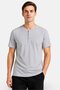 Men Slim Fit Short Sleeve Training T-Shirt, Pale Grey