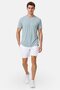 Men Slim Fit Short Sleeve Training T-Shirt, Ice Blue - 4