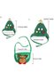 (ec211ec215 Size S)Pet Christmas Costumes, Reindeer-Themed, Hat, Drool Bib, and Apron; Fall/Winter Outfits for Cats and Dogs; Suitable for Small Dogs, Puppies, and Cats - 3