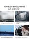 Portable car heating, defrosting and dewatting fan for car windows, 2-in-1, 360° rotating fast heating and cooling fan for cars, trucks - 2