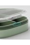 Pill Box - Medicine Box - Travel Box - Storage Box - Four Compartments with Locking Lid - PP Plastic - 7.7×7.6×2.7 cm - for storing pills,... - 7