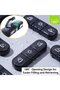 1-pack 7-day pillbox, 3 compartments, black storage case, sturdy lock, daily medication reminder - 5