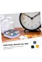 Pill Box - Medicine Box - Travel Box - Storage Box - Four Compartments with Locking Lid - PP Plastic - 7.7×7.6×2.7 cm - for storing pills,... - 5