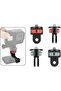 1/4-inch aluminum screw quick-release camera bracket adapter for GoPro 13/12 tripods and accessories, aluminum camera cage (red). - 2