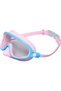 Adult swimming goggles, leak-proof, anti-fog, with nose shield, face protection during diving, UV protection, wide field of vision.