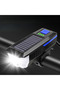 Solar Powered Bicycle Night Light & Horn Flashlight Set, IPX4 Waterproof High-Power Safety Riding Headlight