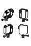 Action camera protective case, camera protective frame cage with double cold shoe bracket, suitable for GoPro Max action cameras. - 5