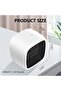 Suitable for Portable Electric Heater 400/800W Compact Ceramic Mini Silent Safe White - 2