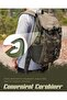 Waterproof Solar & Hand-Crank LED Carabiner Flashlight for survival & hiking. - 3