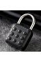 6-digit electronic combination lock - Black | Outdoor school gymnasium lock - IP67 waterproof luggage safety padlock - 6