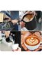 Milk Jug with Latte Decoration Pen Black Teflon Coating 350ml 304 Stainless Steel Milk Frother Pitcher Metal Barista Accessories - 5