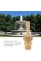 4-Pack Stainless Steel Hexagonal Fountain Nozzles (G3/8 male thread), rust-proof water feature spray heads. - 2