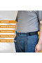Two-piece unbuckled belt set, with metal hook, elastic waistband, suitable for men, jeans, work, and casual occasions. - 5
