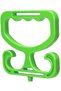 2-Piece Green Shopping Bag Holder Set, Easy-Grip Carry Handle 11.5x11x1.5cm for Tote Bucket Bags - 3