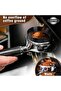 This 22-piece espresso tamper set includes a 58mm espresso tamper and a cloth nozzle, and a tampering pad, coffee stirrer, milk frother - 6