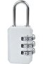 (Silver) Backpack Zipper Combination Lock Padlock