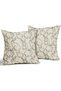 Black Easter Pillowcase 18x18 inch 2-Piece Set Cute Bunny Easter Theme Print Decor Outdoor Pillow Spring Decoration Holiday Cushion Cover Country - 2