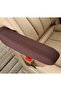 2-piece car front seat fabric armrest cover gloves, direct replacement center console protectors, universal fit (Black) - 5