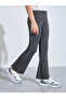 Teen Girls Ribbed Leggings with Side Slit
