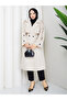 Women's Oversize Buttoned Hijab Trench Coat Rc3111 - 5