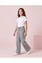 Senior Girls Mid Grey Wide-Leg Jeans - 2