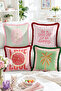 It's a Good Day to Be Happy Written Lemon, Palm Tree and Flower Patterned 4-Piece Fringed-Tasseled Throw Pillow Cover Set