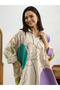 Off White Printed Cotton Straight Kurti - 7