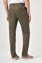 Khaki Side Pocket Slim Fit Casual Cotton Chino Trousers 1003260178 - 4