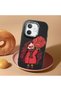 Oppo A5 Pro 5g Compatible Case Camera Protective Black Silicone Couple Phone Case Girl Patterned - 2