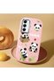 Samsung Galaxy A05S Compatible Case Camera Protector Pink Silicone Couple Phone Case with Panda Pattern - 2