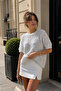 Women's Crew Neck Short Sleeve Soft Textured Knit Sweater - 3