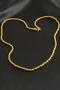 Nhr-Hlss Twisted Chain Necklace (182435) 60 Cm-Yellow - 2
