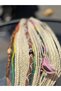 23-Piece Plug-And-Play Bohemian Hair Braid Set – 20 Yellow Braids, 2 Ornate Rastas, and 1 Hairwrap - 4