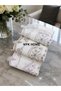Guipure Hand Towel Velvet Embroidered Luxury Dowry Set 50X90 Hand and Face Towel 3 Pieces Gray-Brown-Lila